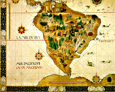 Mapa Antigo do Brasil  - Cartografia 