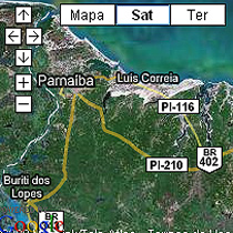 Mapa Satélite Piauí
