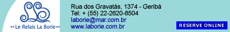Hotel Le Relais La  Borie Búzios - Hotéis-Pousadas-Spas - $$$ - Brasil Azul - Guia de Viagem do Litoral Brasil