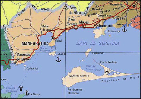 Mapa de Mangaratiba