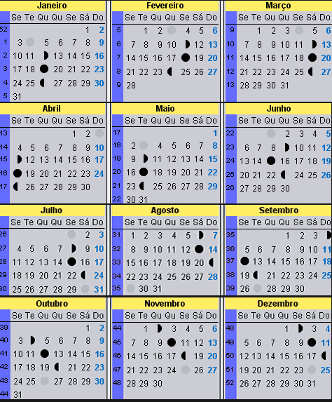 Calendário Lunar 2011