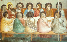 Detalhe da Santa Ceia de Giotto
