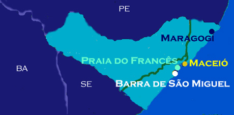 Mapa de Alagoas