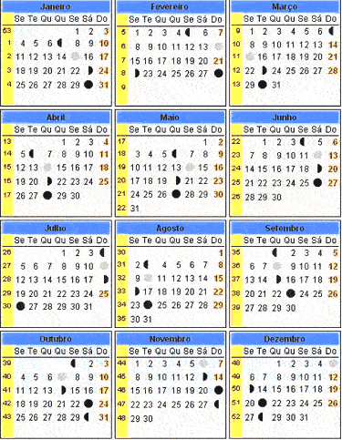 Calendário Lunar 2007
